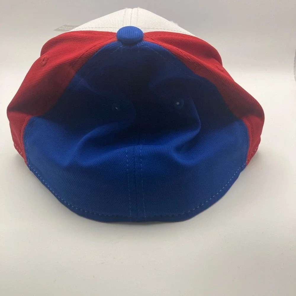 NWT‎ Adidas Kansas University KU Jayhawk Cap L/XL Multi Color Structured Flex